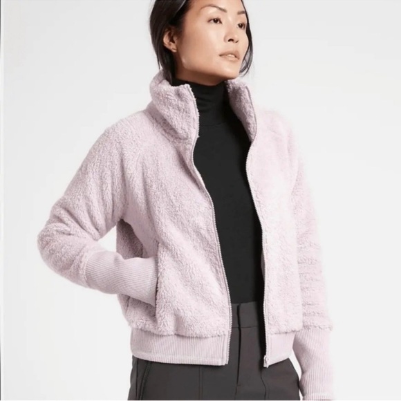 Athleta Jackets & Blazers - Athleta Tugga Sherpa Jacket Shasta Purple